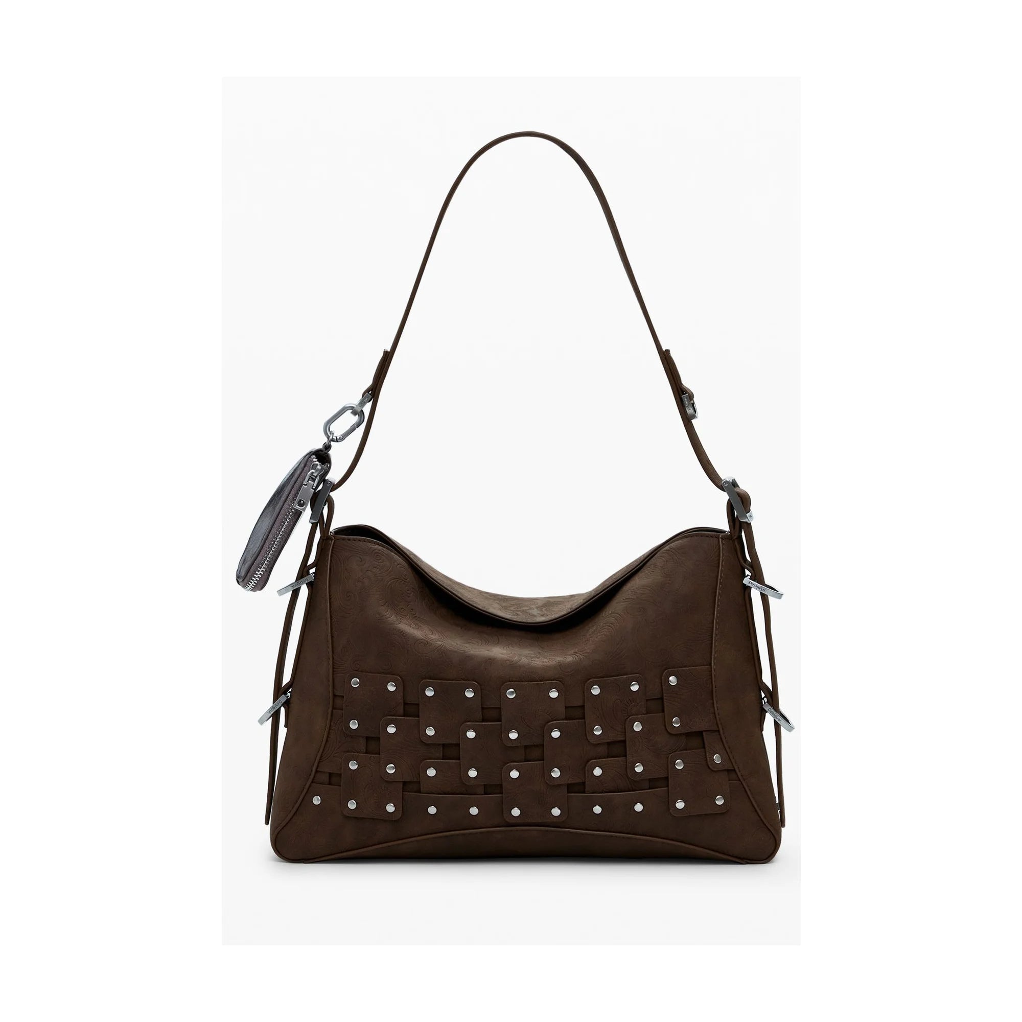 DESIGUAL Borsa Donna Marrone a Spalla New Patch con Portamonete Borse - foto prodotto